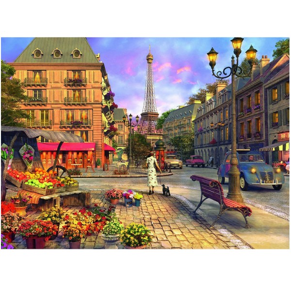 Puzzle 500 pièces : Promenade dans Paris - Ravensburger-14683