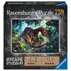 Escape puzzle 759 pieces: In the dragon's cave