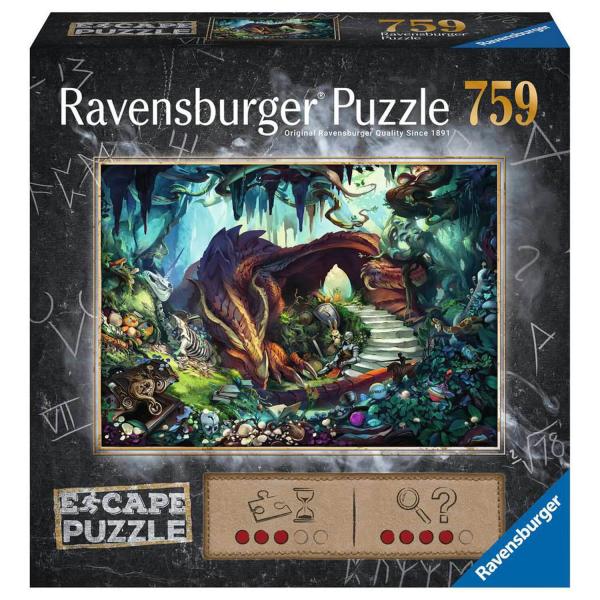 Puzzle de escape 759 piezas: En la cueva del dragón - Ravensburger-17529