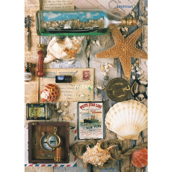 Puzzle 1000 pièces : Souvenirs de mer - Ravensburger-19479