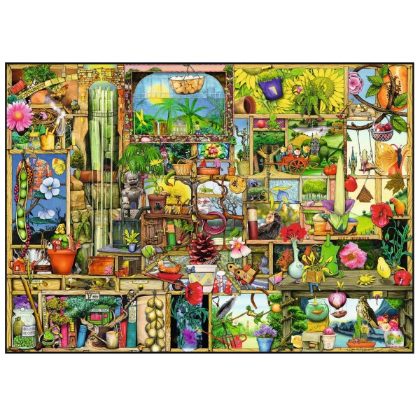 Puzzle 1000 pièces Colin Thompson : L'armoire du jardinier - Ravensburger-19482