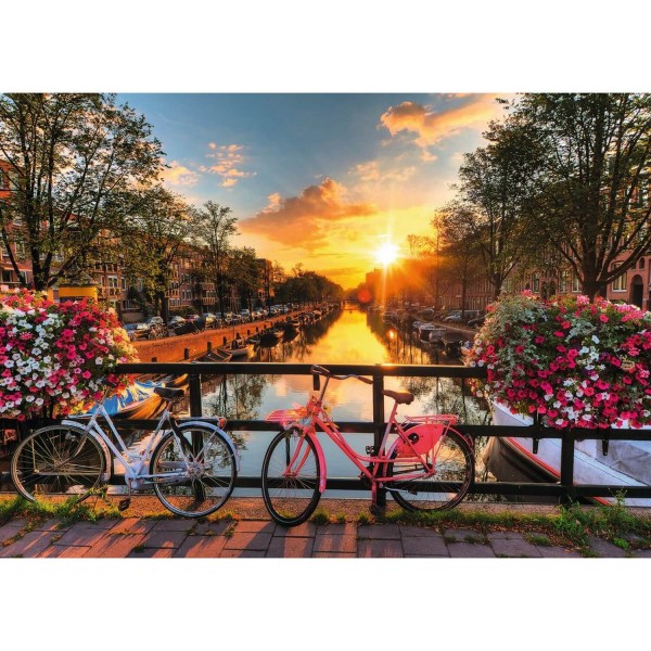 1000 pieces puzzle: Bicycles in Amsterdam - Ravensburger-196067