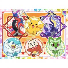 Puzzle 100 pièces XXL : Pokémon Écarlate et Violet