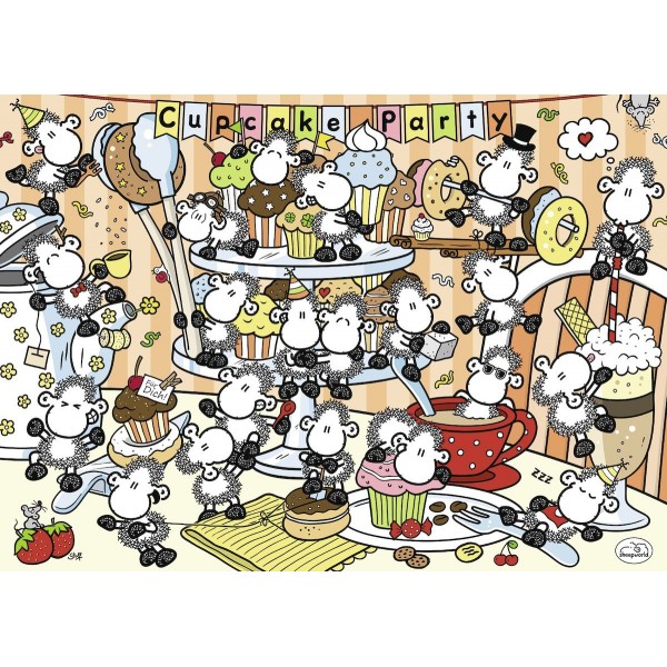 Puzzle 1000 pièces : Cupcakes, Sheepworld - Ravensburger-19610