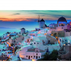 Puzzle de 1000 piezas: Noche en Santorini