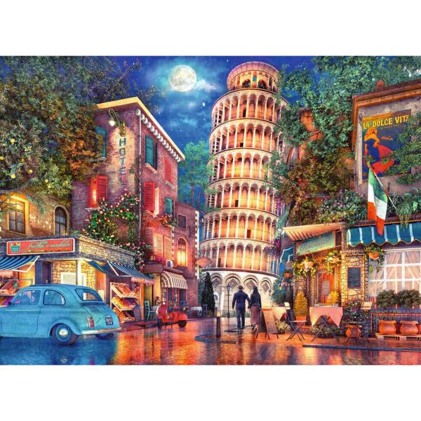 Puzzle 500 teile - Une nuit à Pise - Ravensburger-17380