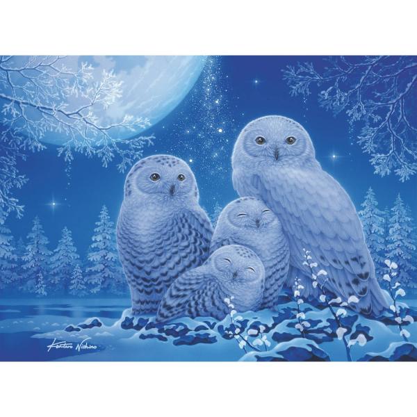 Puzzle Star Line 500 pièces : Chouettes au clair de lune - Ravens-12000479