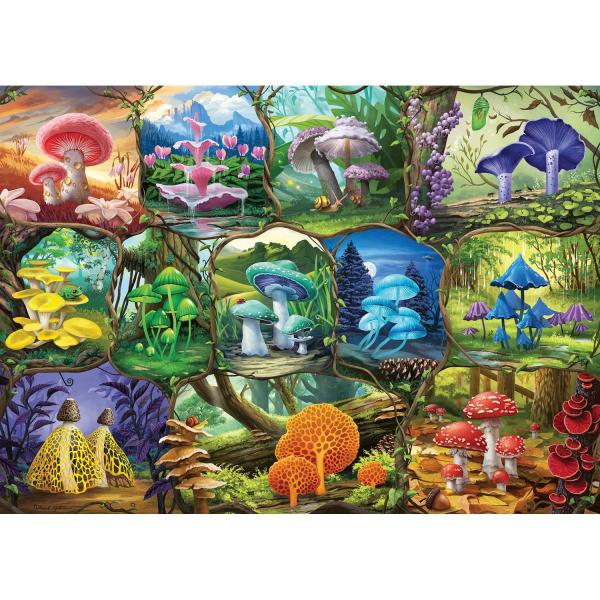 1000 piece puzzle: Magnificent mushrooms - Ravens-12000424