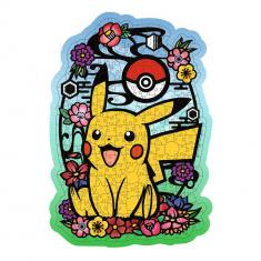 Puzzle forme 300 pièces en bois : Pikachu, Pokémon