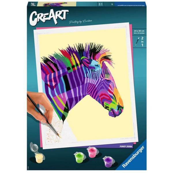 CreArt Painting by Number: Large Format: Zebra - Ravensburger-28994