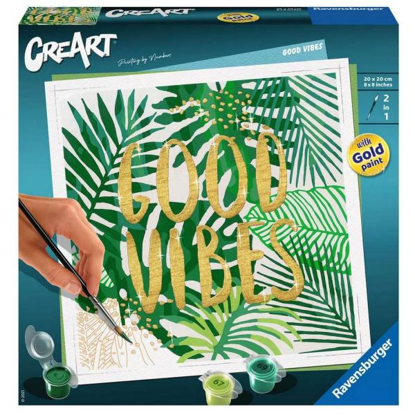 CreArt Paint by number: Square - Good vibes - Ravensburger-28999
