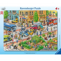 Puzzle cadre : 30 pièces : Promenades en ville