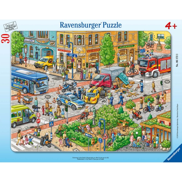 Puzzle cadre : 30 pièces : Promenades en ville - Ravensburger-06172