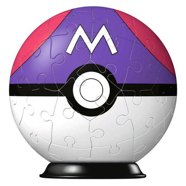 3D Ball puzzles 54 pieces: Master Ball, Pokemon - RAVENSBURGER-11564