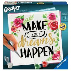 CreArt Peinture au numéro : Carré - Make your dreams happen