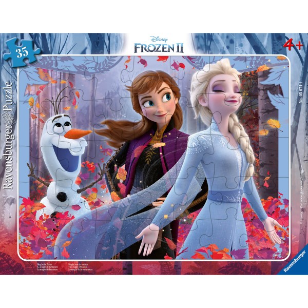 Frame puzzle 30 pieces: Frozen 2 Disney: The magic of Nature - Ravensburger-05074