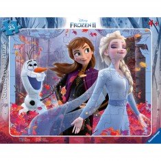 Puzzle cadre 30 pièces : La Reine des Neiges 2 (Frozen 2) Disney : La magie de la Nature