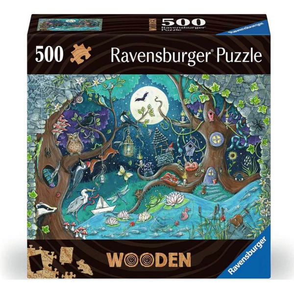 Puzzle de madera de 500 piezas: Bosque de fantasía - RAVENSBURGER-17516