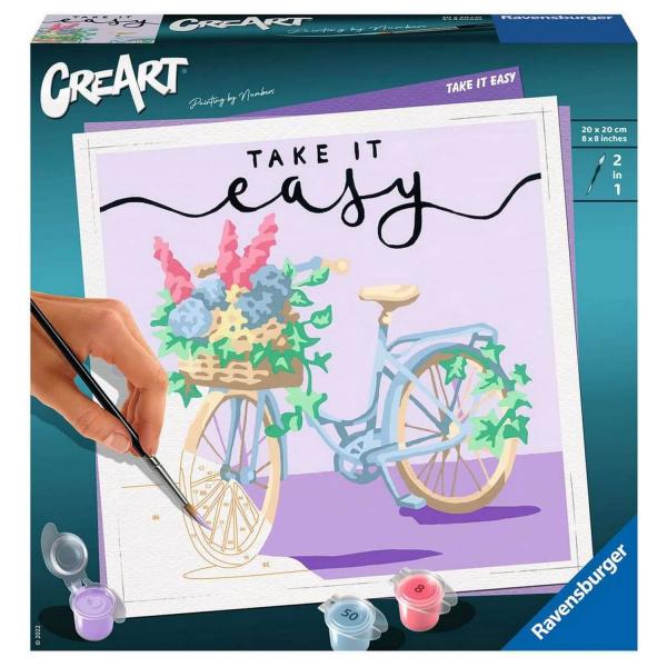 CreArt Paint by number: Square - Take it easy - Ravensburger-20099