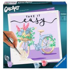 CreArt Peinture au numéro : Carré - Take it easy