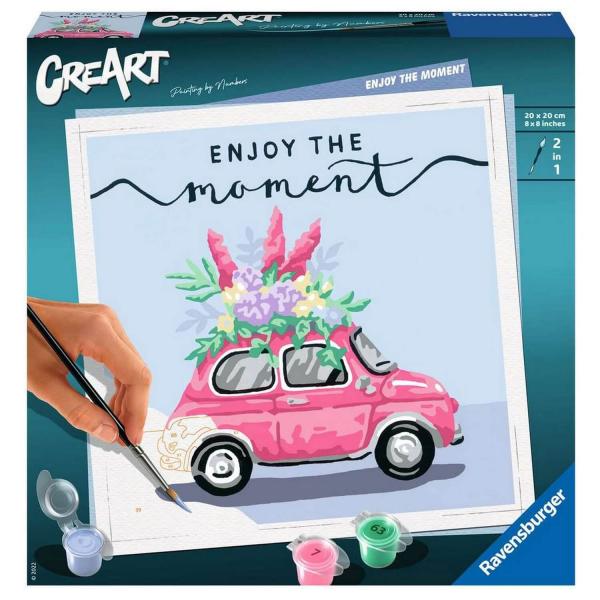 CreArt Paint by number: Square - Enjoy the moment - Ravensburger-20116