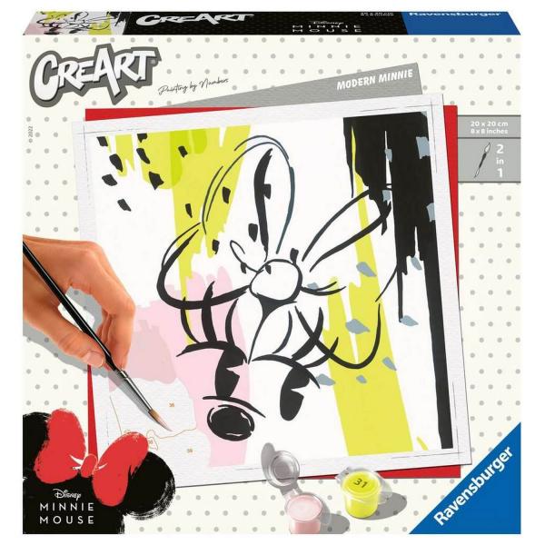 CreArt Paint by Number: Square - Disney Minnie Mouse Modern - Ravensburger-20128