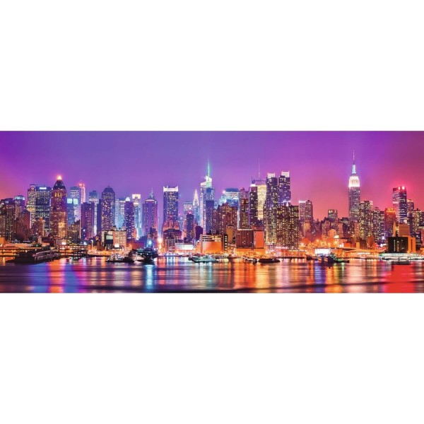 1000 pieces panoramic jigsaw puzzle: the lights of Manhattan - Ravensburger-15078