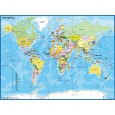 Puzzle 200 pièces XXL : Carte du Monde