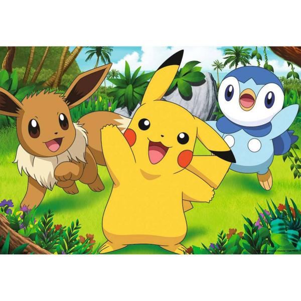 2x24-teiliges Puzzle – Pikachu und seine Freunde / Pokémon - Ravensburger-00005668