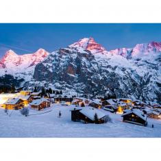 Puzzle 1000 pièces :  L‘Oberland bernois, Mürren (Puzzle Highlights)