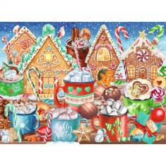 200-teiliges XXL-Puzzle - Weihnachtssüßigkeit