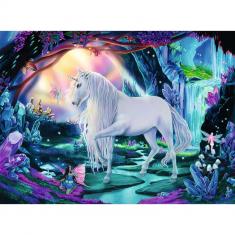 300 piece XXL puzzle - Crystal unicorn