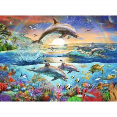 300 Teile XXL-Puzzle: Delphinparadies