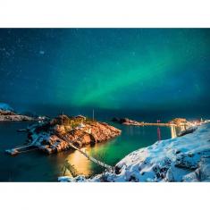 500-teiliges Puzzle – Nordlichter, Tromsø, Norwegen