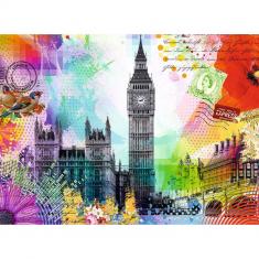 Puzzle 500 pièces - Carte de Londres 