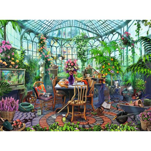 500 piece puzzle - A morning in the greenhouse - Ravensburger-12000207