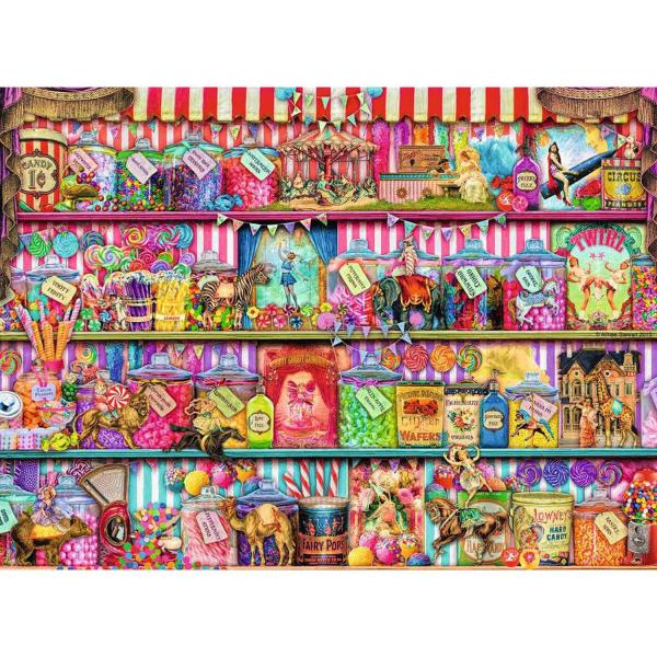 Puzzle de 500 piezas - La tienda de dulces - Ravensburger-12000495