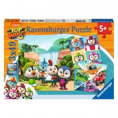 3 puzzles de 49 pièces : top wing