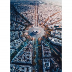 1000 Teile Puzzle: Paris von oben gesehen