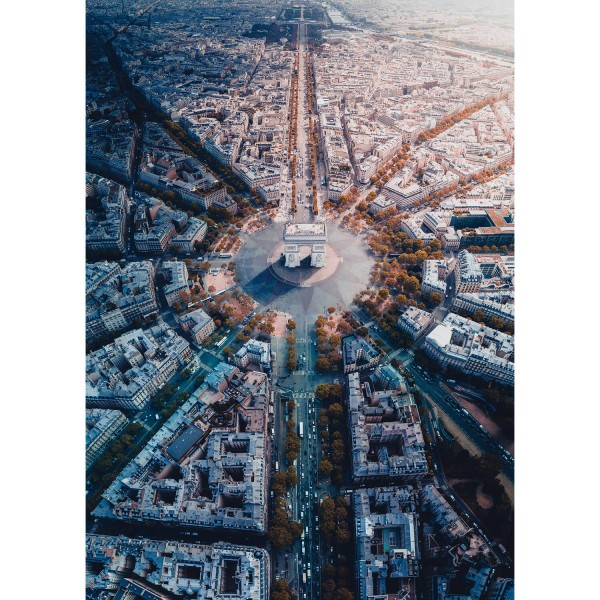 1000 Teile Puzzle: Paris von oben gesehen - Ravensburger-15990