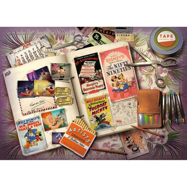 Puzzle 1000 pièces : Anniversaire de Mickey 1940, Disney - Ravensburger-0840