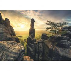 1000 piece puzzle - Monolith, Elbe Sandstone Mountains