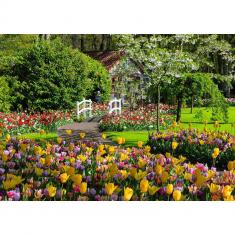 1000 piece puzzle - Keukenhof Gardens , Netherlands