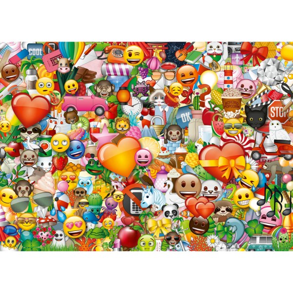 Puzzle 1000 pièces : emoji - Ravensburger-15984
