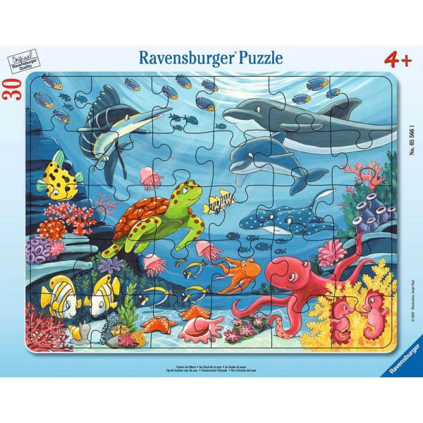 Puzzle cadre 30 pièces : Au fond de la mer - Ravensburger-05566
