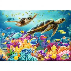 1000 piece puzzle - The blue underwater world