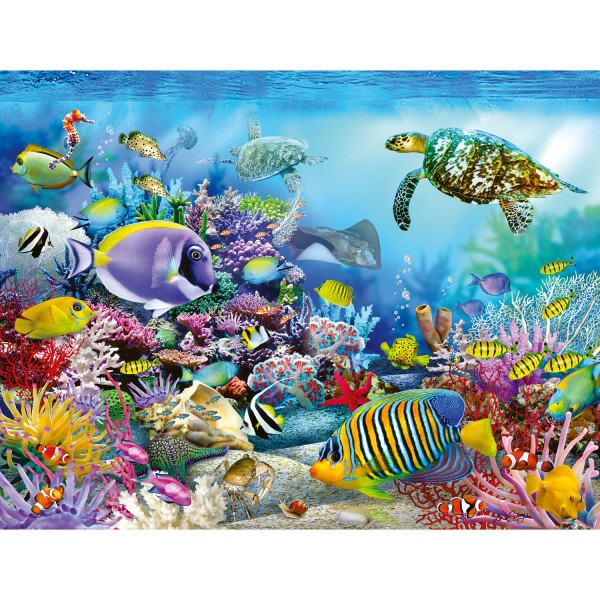 Puzzle de 2000 piezas: majestuoso arrecife de coral - Ravensburger-16704