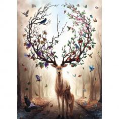 1000 piece puzzle - Fantastic deer