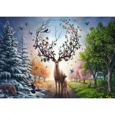 1000-teiliges Puzzle – 50-jährige Jubiläumsausgabe: Fantastic Deer