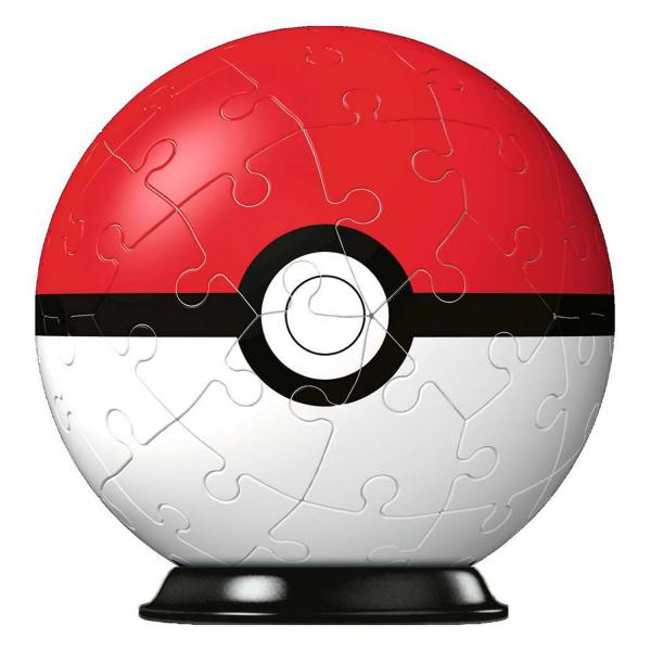 3D Ball Puzzles 54 pieces: Pokemon: Poké Ball - Ravensburger-11256